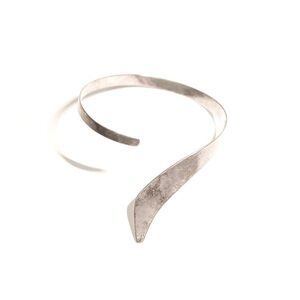 925 Silver adjustable lightweight bracelet snake wrap minimalist vintage